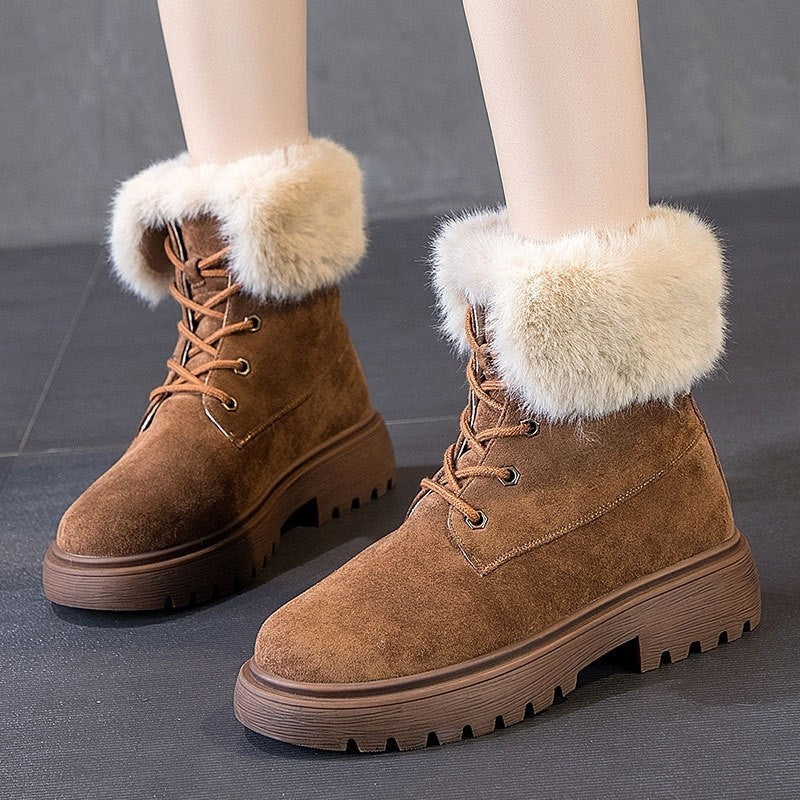 Bottes Femme Fourrure Chaudes