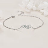 Bracelet infini papillon femme ajustable