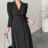 Robe de costume longue à la mode