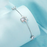 Bracelet argent S925 patte chat