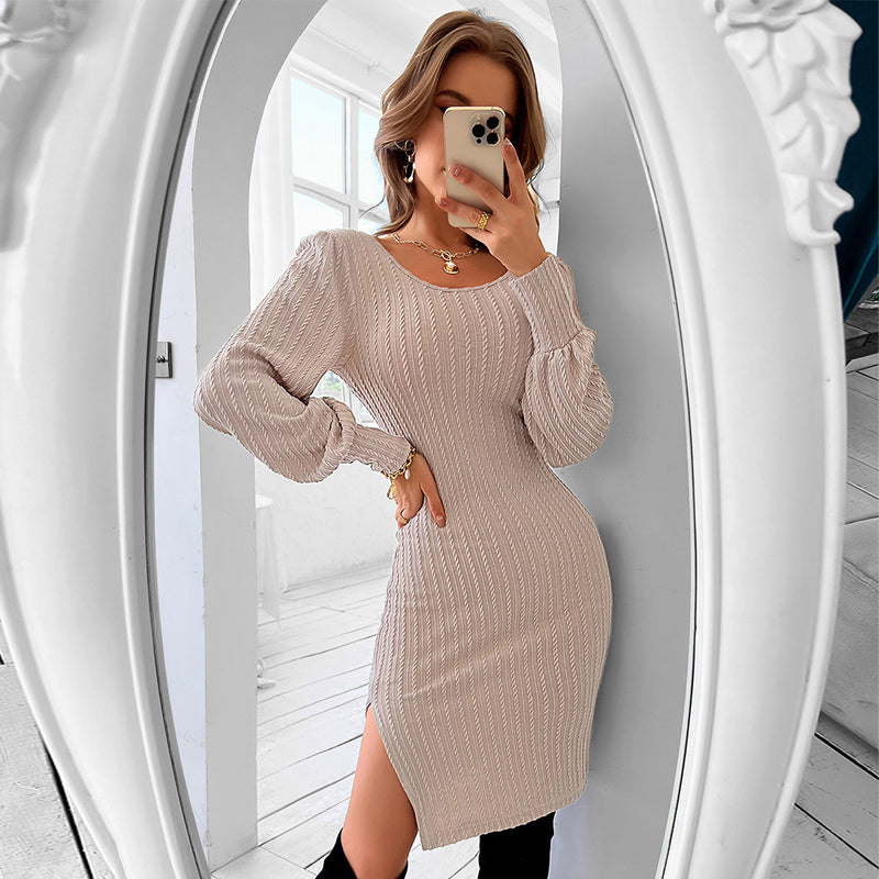 Robe Maille Cintrée Dos Nu