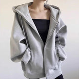Sweat à capuche zippé vintage
