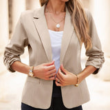 Blazer Décontracté Femme Manches Trois-quarts
