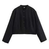 Veste courte bicolore femme
