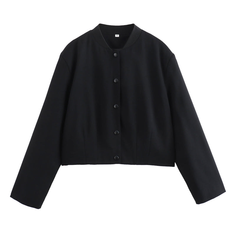 Veste courte bicolore femme