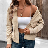 Manteau en velours côtelé zippé