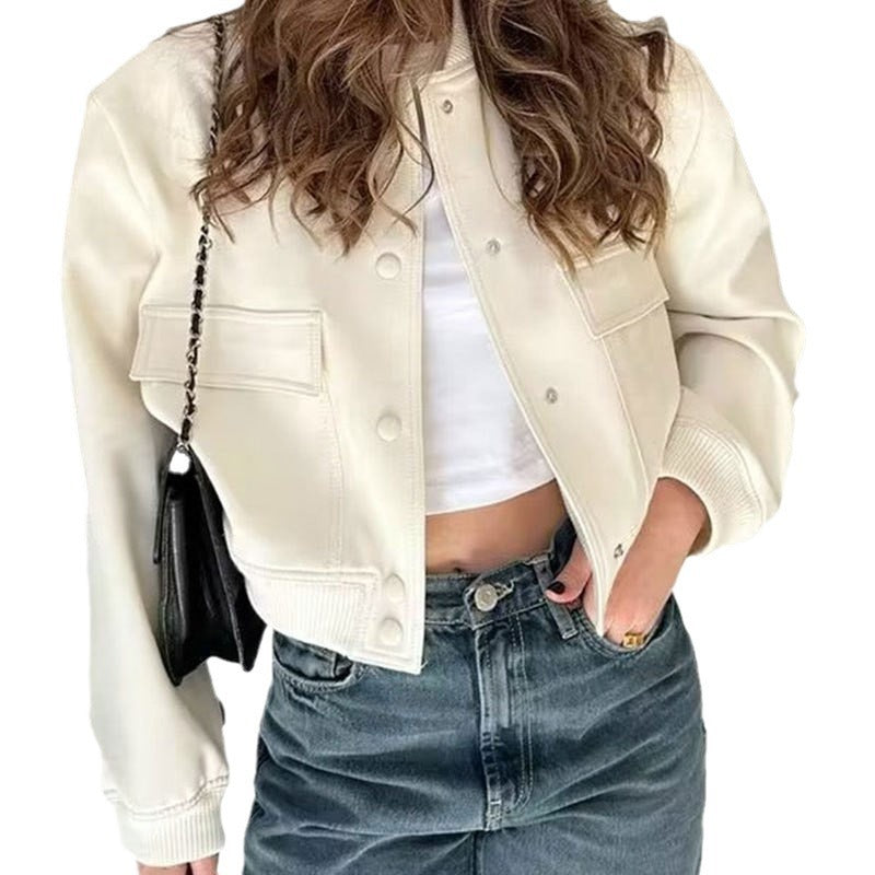 Veste femme à grand col