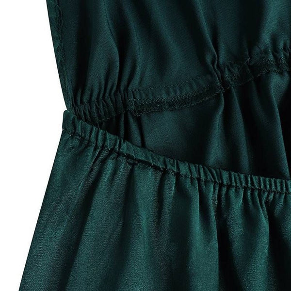 Robe Longue Manches Enveloppante Cintrée