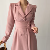 Robe de costume longue à la mode
