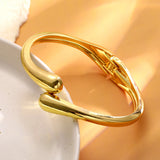 Bracelet Goutte d'Eau Métallique Brillant