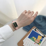 Montre Carrée Rétro Dentelle