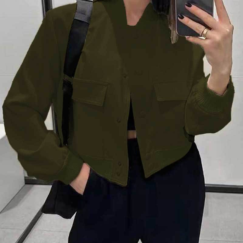 Veste femme à grand col