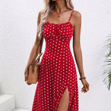 Robe Porte-Jarretelles Polka Élégante