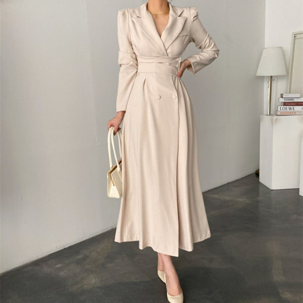 Robe de costume longue à la mode
