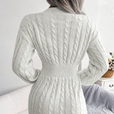 Robe Taille Cintrée Manches Longues
