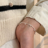 Bracelet tube argent 925 simple