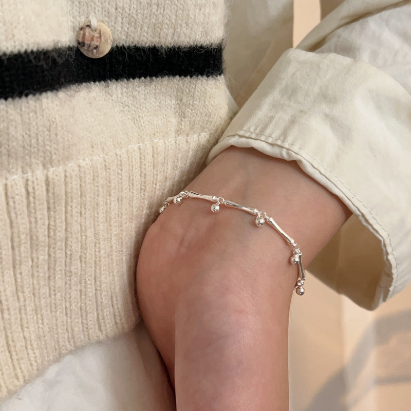 Bracelet tube argent 925 simple