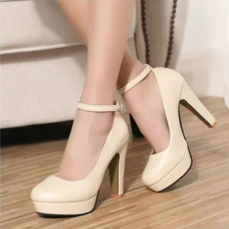 Talons Hauts Épais Femme