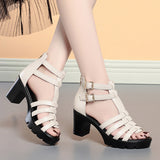 Sandales Été Strass Talons Creuses