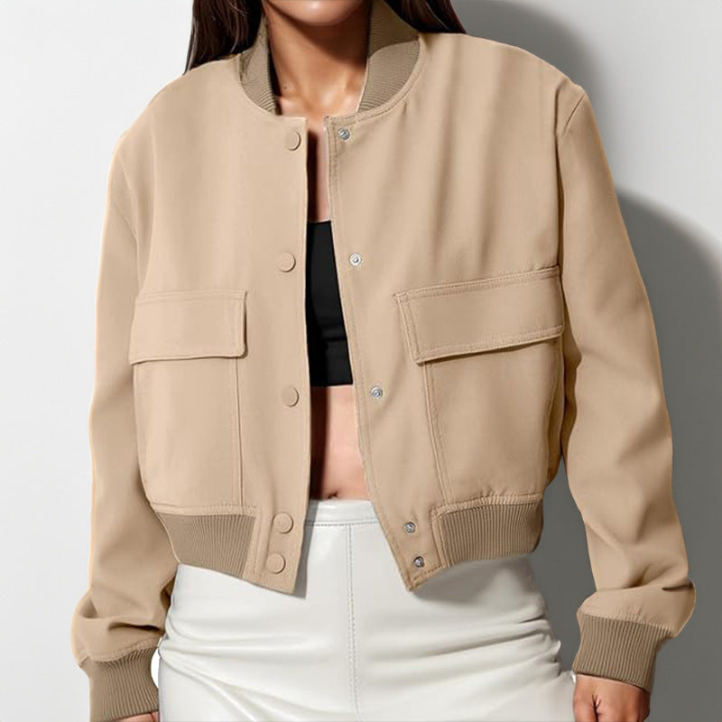 Veste femme à grand col