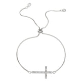 Women's Diamond Pull-out Cross Bracelet