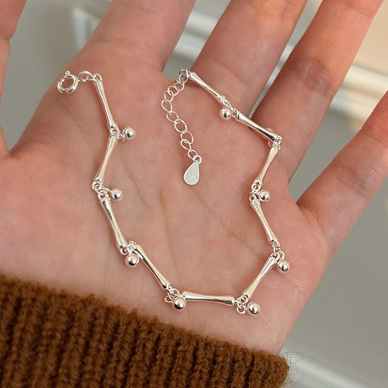 Bracelet tube argent 925 simple