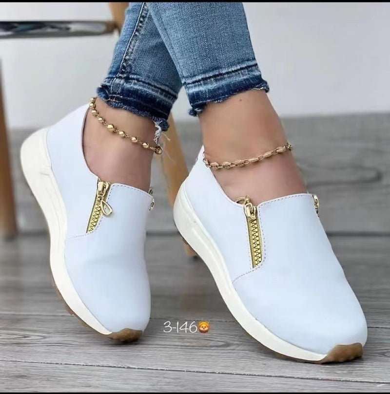 Baskets Femme Fermeture Éclair Pointues