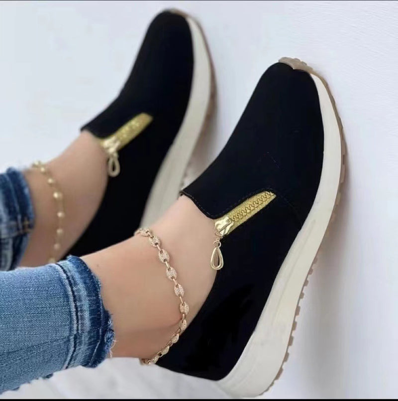 Baskets Femme Fermeture Éclair Pointues