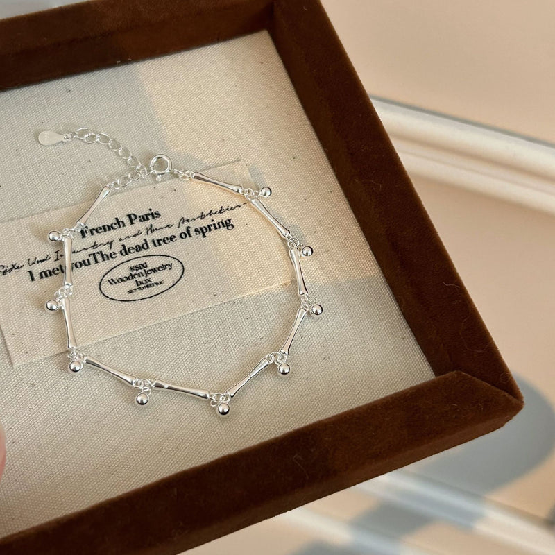 Bracelet tube argent 925 simple
