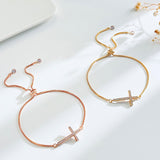 Women's Diamond Pull-out Cross Bracelet