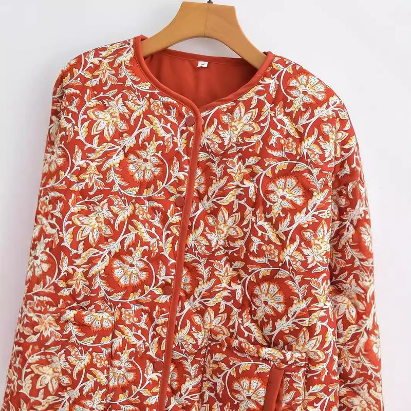 Veste en coton imprimée