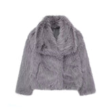 Manteau en Peluche d'Hiver Chic