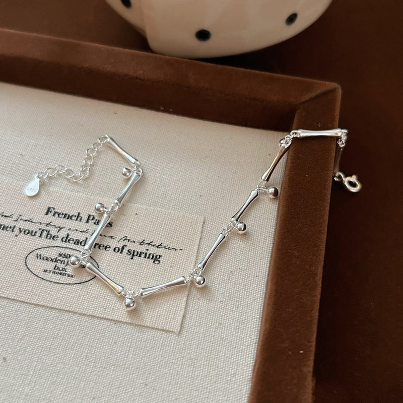 Bracelet tube argent 925 simple