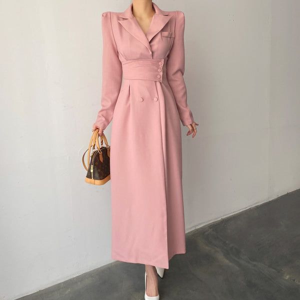 Robe de costume longue à la mode