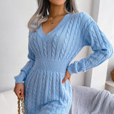 Robe Taille Cintrée Manches Longues