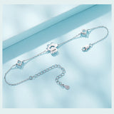 Bracelet argent S925 patte chat