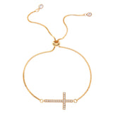 Women's Diamond Pull-out Cross Bracelet