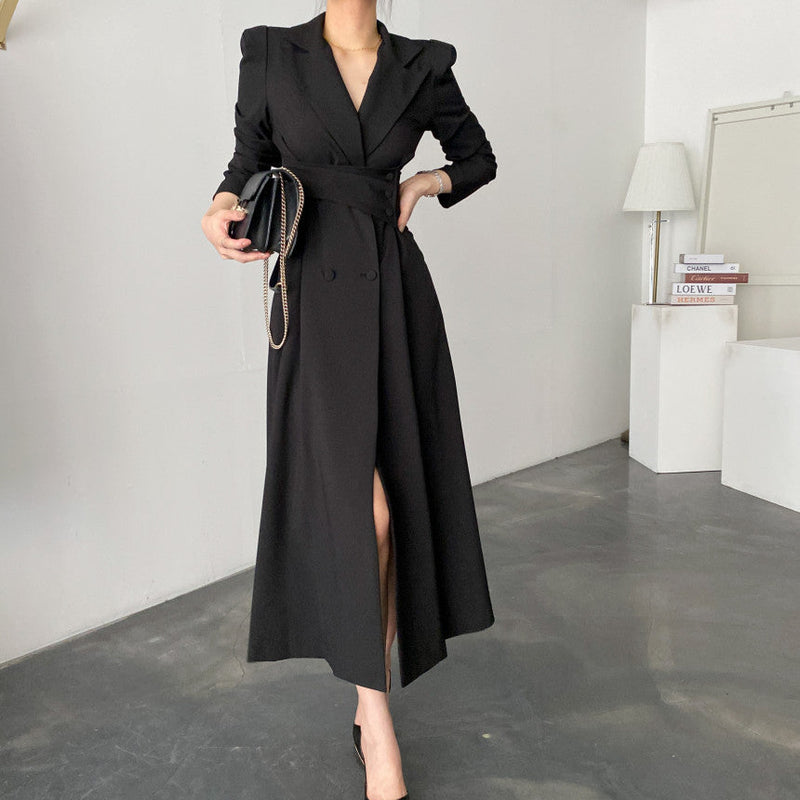 Robe de costume longue à la mode