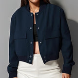 Veste femme à grand col