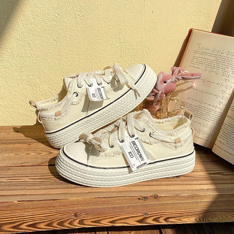 Baskets Toile Basses Automne Femme
