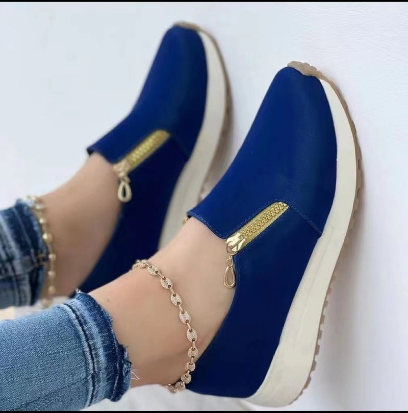 Baskets Femme Fermeture Éclair Pointues