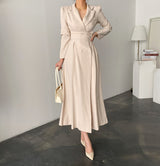 Robe de costume longue à la mode