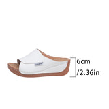 DYNA - Mules Compensées en Cuir Respirant