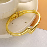 Bracelet Goutte d'Eau Métallique Brillant