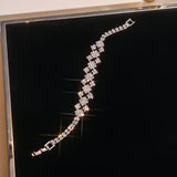 Bracelet et bague strass femme