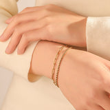 Bracelet torsadé femme en acier titane