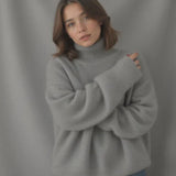 Pull Col Roulé Oversize En Cashemire